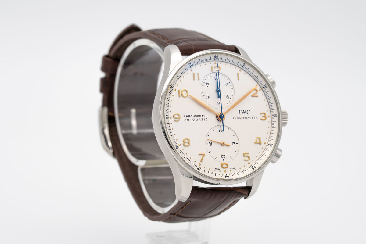 IWC Portugieser Chronograph Portuguese Chronograph IW371445 Portuguese Stahl Automatik 41mm Papers