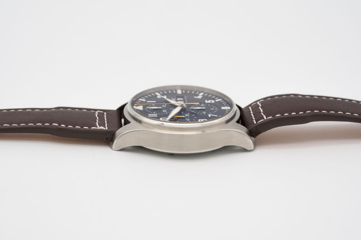IWC Fliegeruhr Chronograph IW377729 Special Edition Pilot Stahl Automatik 43mm Papers