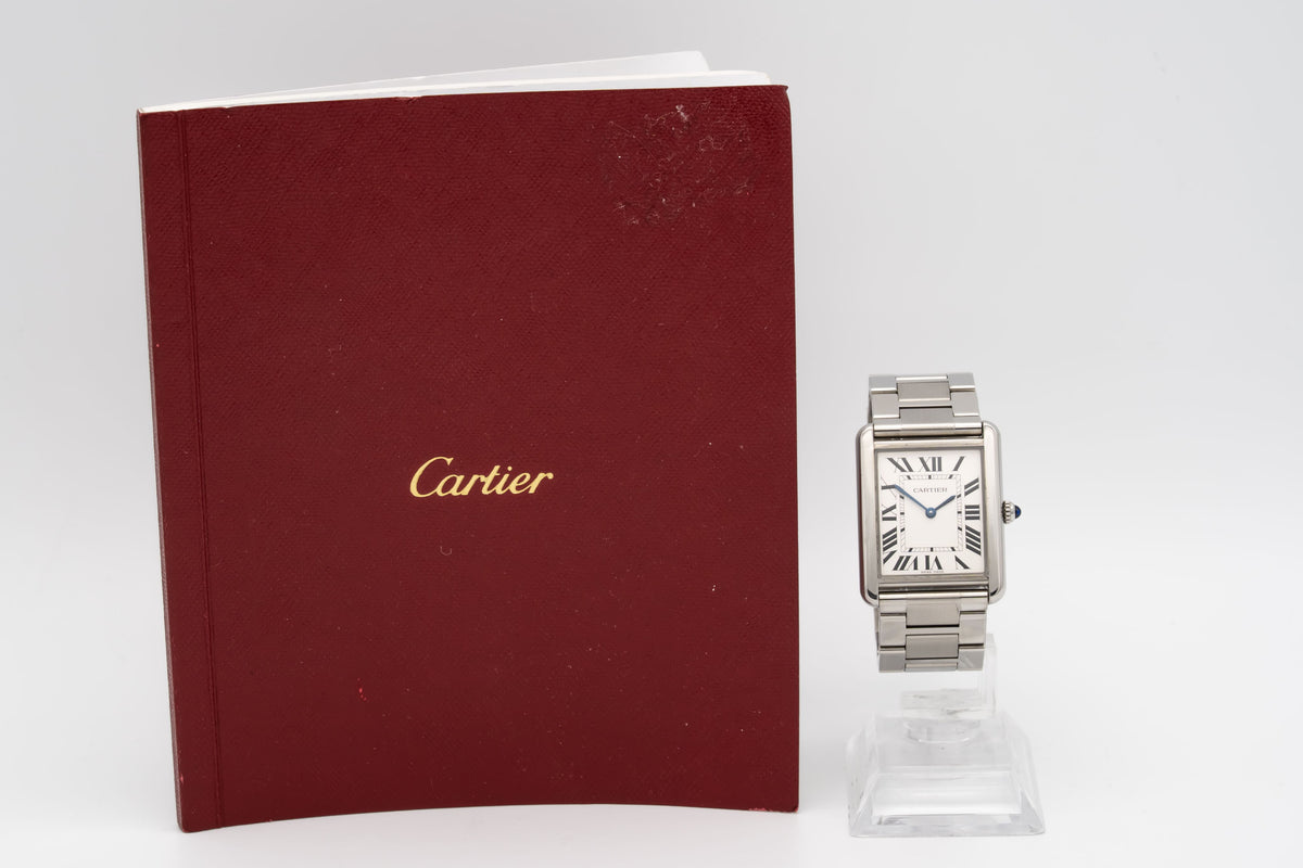 Cartier Tank Solo 3169 Stainless Steel Papers 27mm