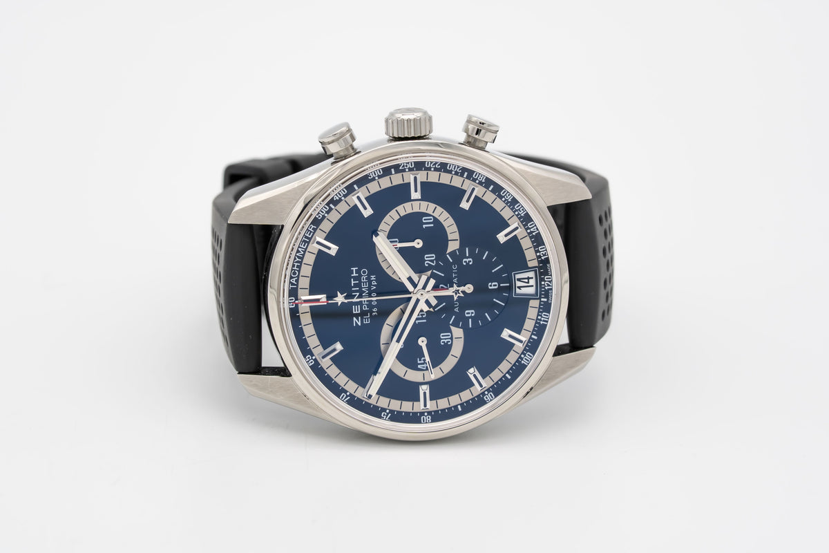 Zenith El Primero 36'000 VpH Stainless Steel Automatic 42mm Papers