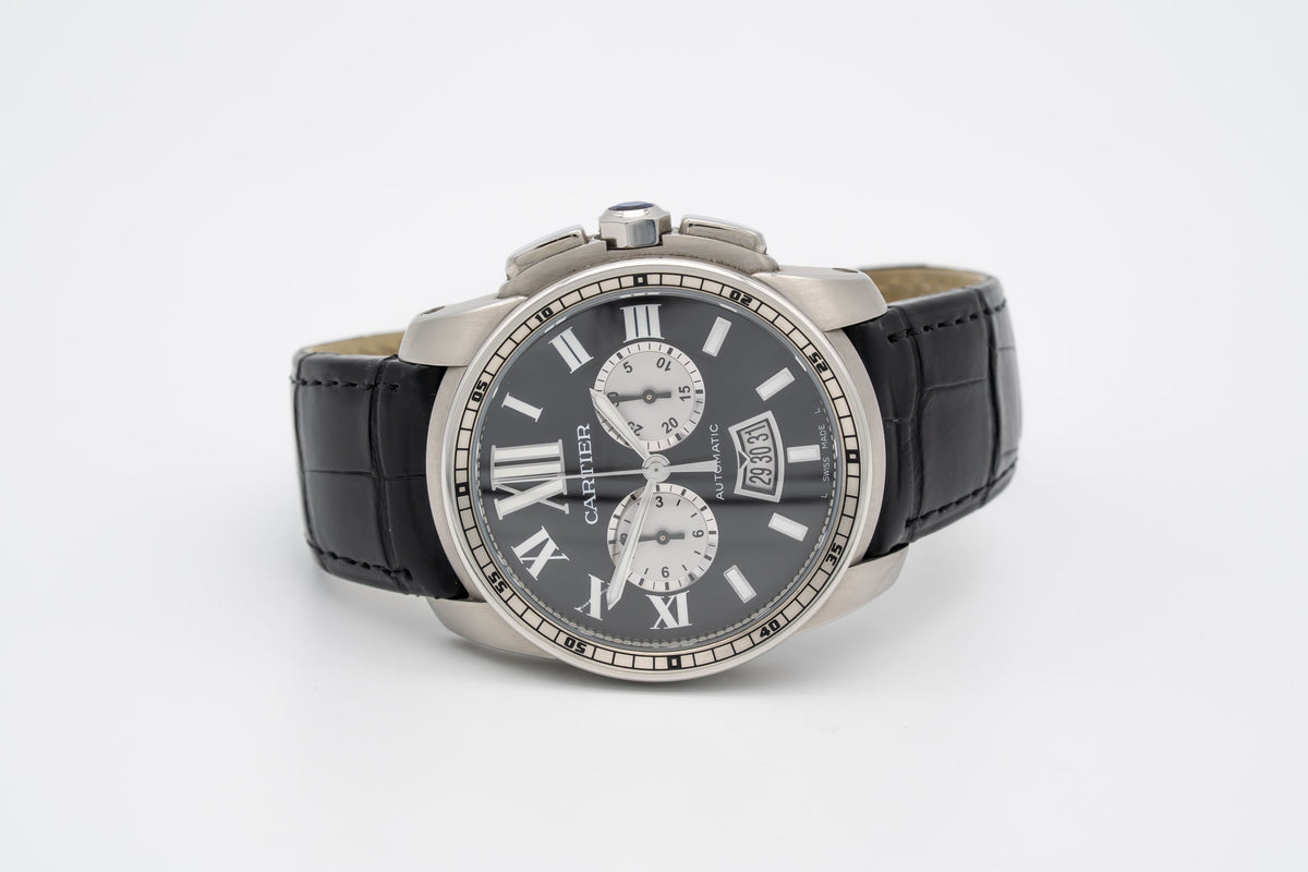 Cartier Calibre de Cartier Chronograph 3578 Chronograph Stainless Steel Automatic 42mm Papers