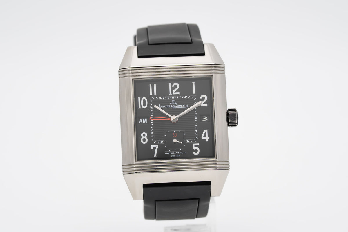 Jaeger-LeCoultre Reverso Squadra Hometime 230.8.77 Stainless Steel Automatic 35mm Papers