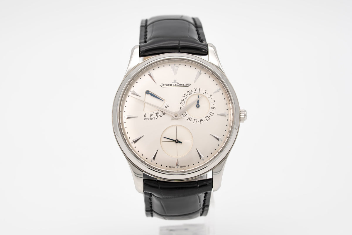 Jaeger-LeCoultre Master Ultra Thin Réserve de Marche Stainless Steel Automatic Papers 39mm
