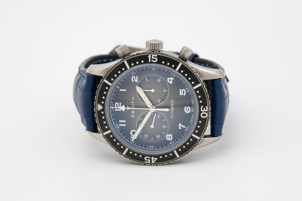 Zenith Pilot Type 20 Chronograph Flyback Stainless Steel Automatic 43mm Papers