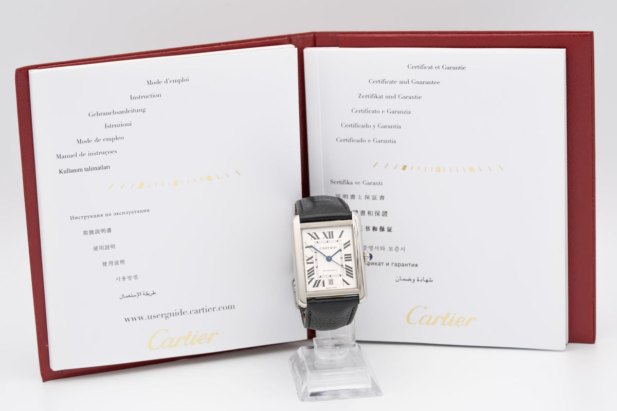 Cartier Tank Solo XL 3515 Steel Automatic 31mm Men's Watch