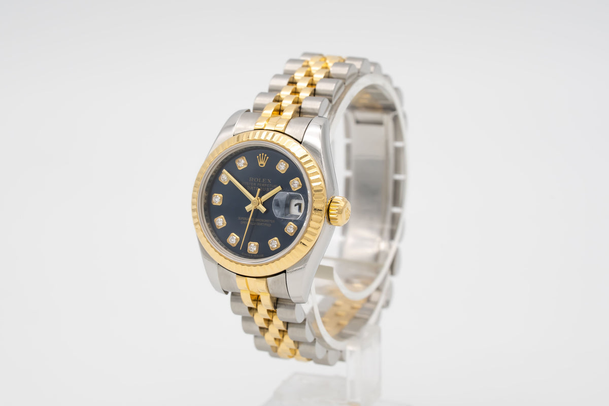 Rolex Lady-Datejust 179173 Factory Diamond Dial Stahl Gelbgold 750 Automatik 26m