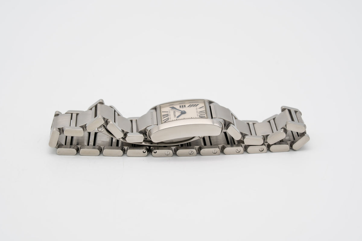 Cartier Tank Française Lady 2384 Stainless Steel 20mm