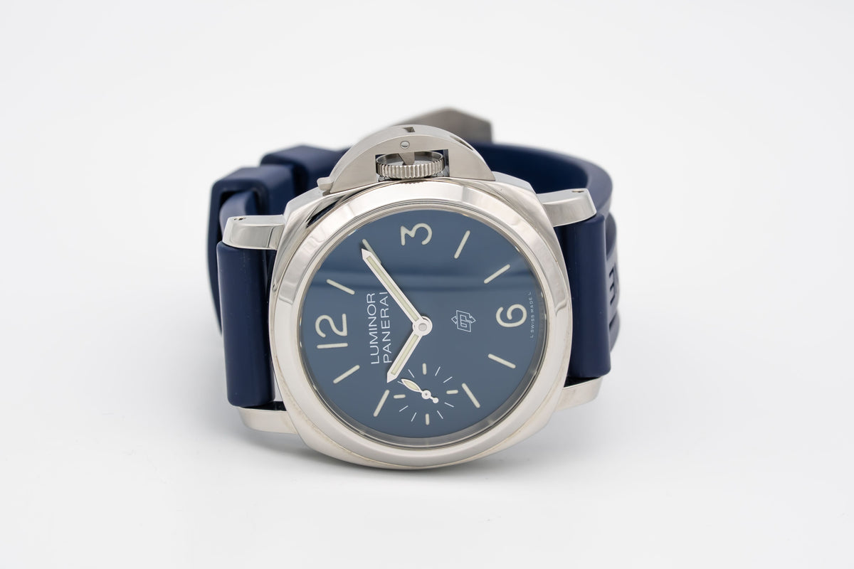 Panerai Luminor Blu Mare 44 Stainless Steel Manual Winding Papers