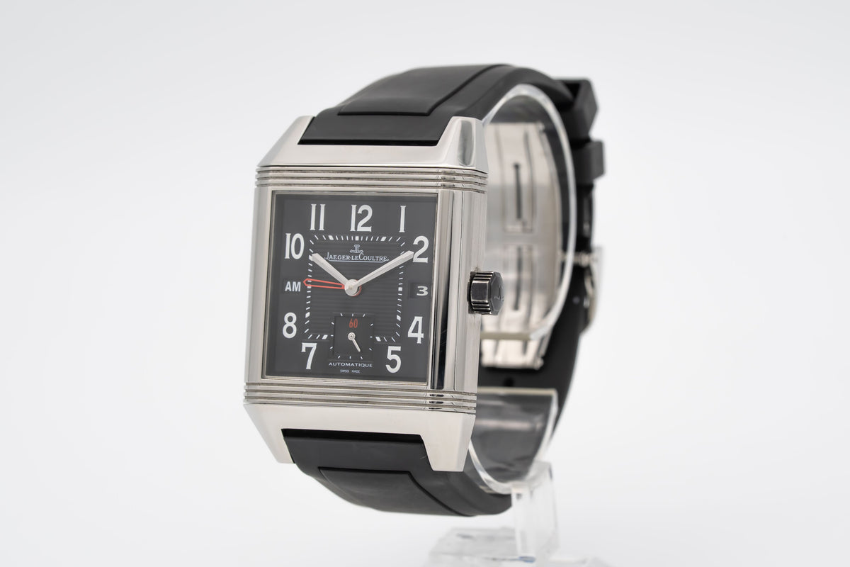 Jaeger-LeCoultre Reverso Squadra Hometime 230.8.77 Stainless Steel Automatic 35mm Papers