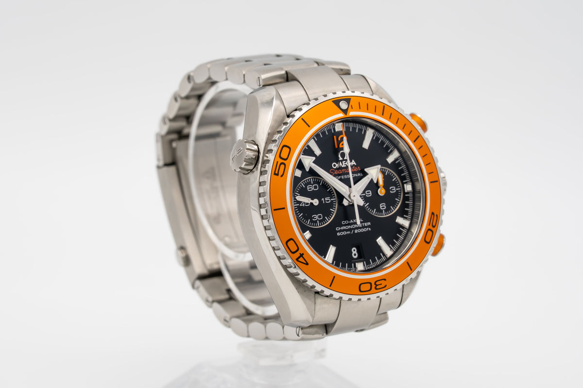 Omega Seamaster Planet Ocean Chronograph Stahl Automatik 45.5mm Papers