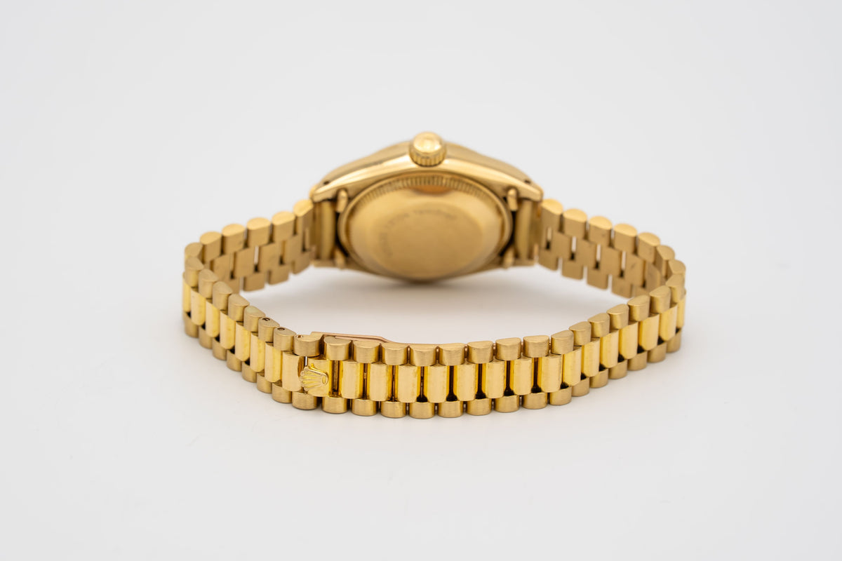 Rolex Lady-Datejust 6917 B&P Factory Diamond Dial Gelbgold 750 Automatik 26mm