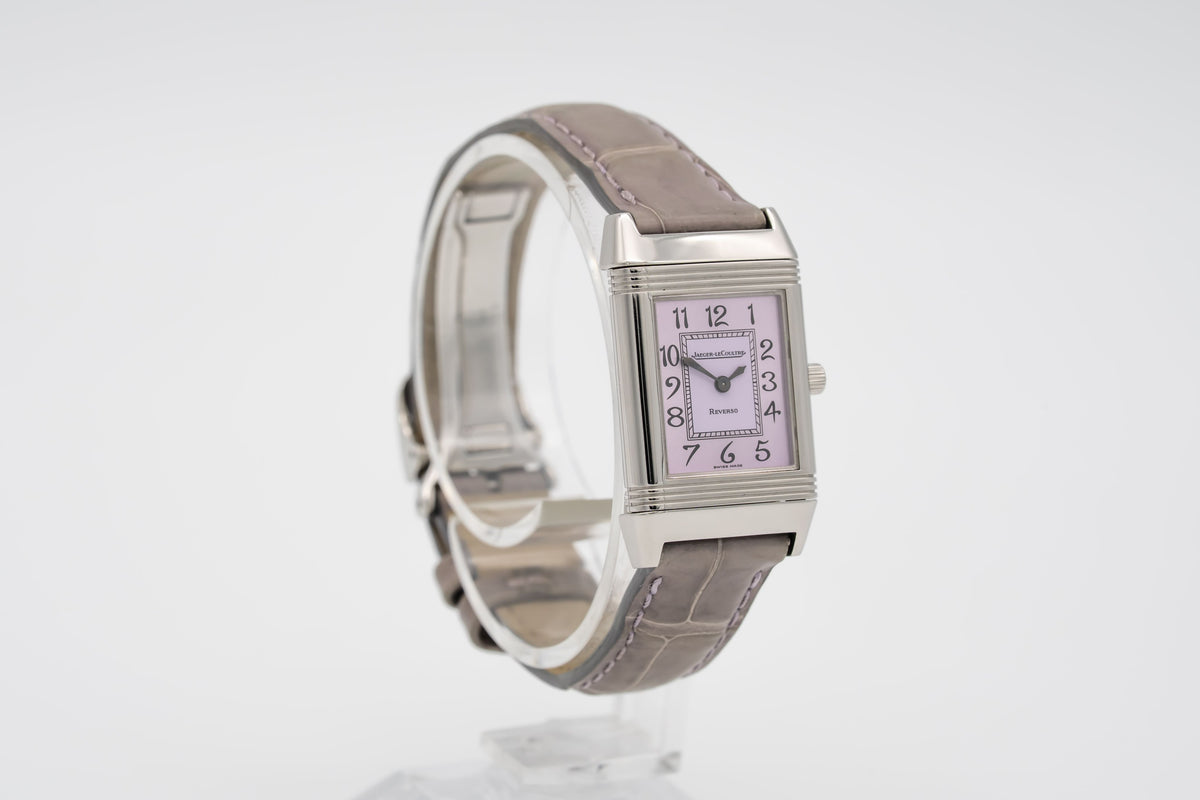 Jaeger-LeCoultre Reverso Lady 260.8.08 Rare Pink Dial Stainless Steel 20mm