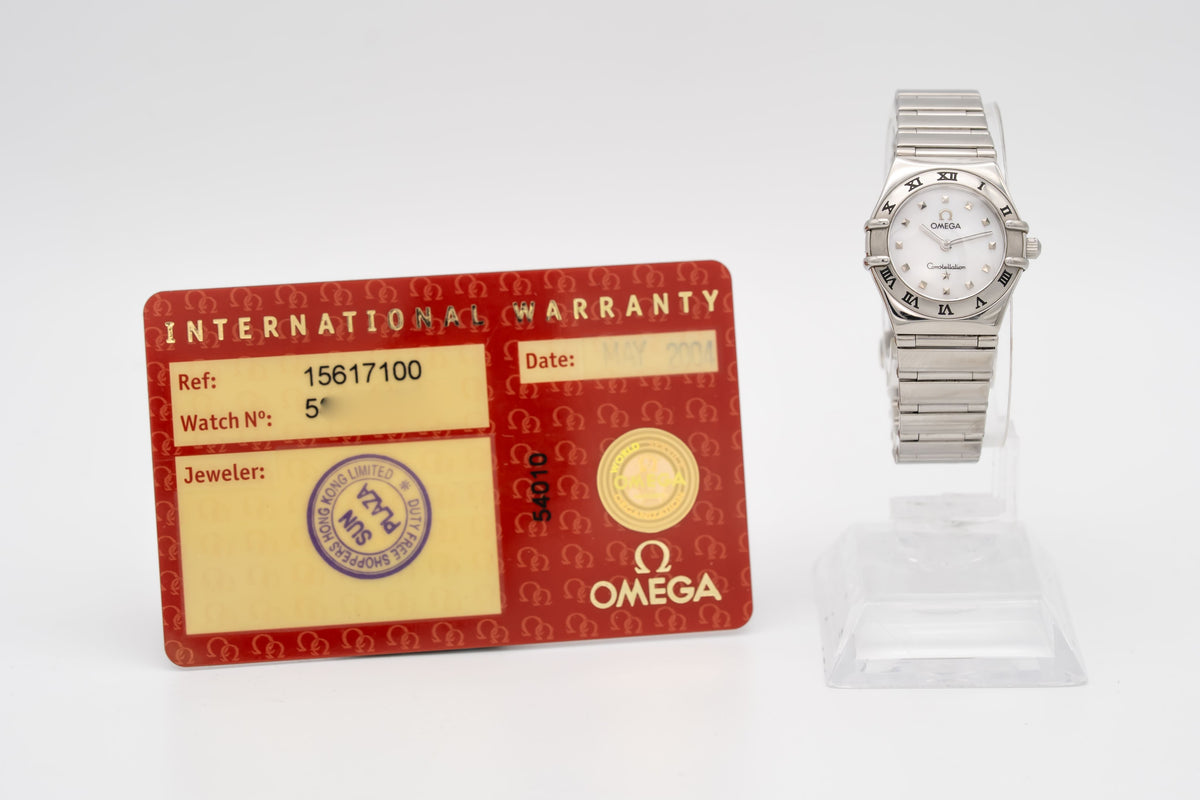 Omega Constellation Ladies My Choice Constellation Lady MOP Dial 1561.17 Stainless Steel 22mm Papers