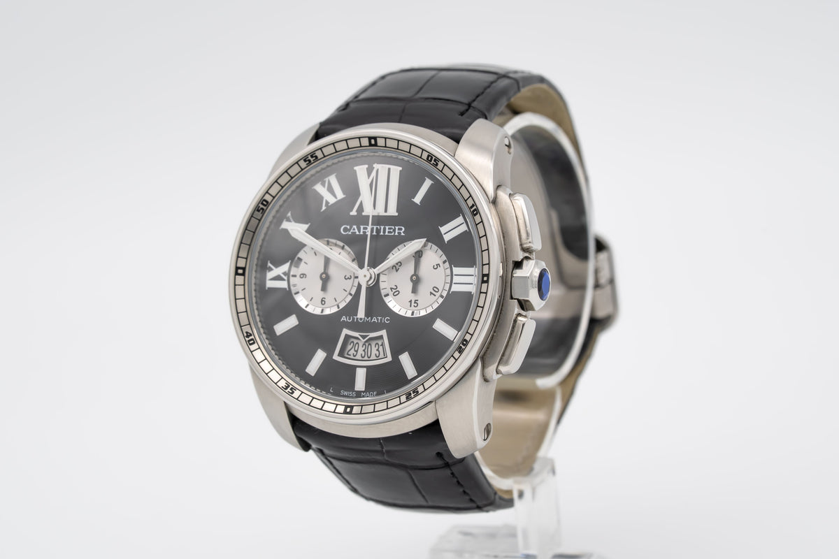 Cartier Calibre de Cartier Chronograph 3578 Chronograph Stainless Steel Automatic 42mm Papers