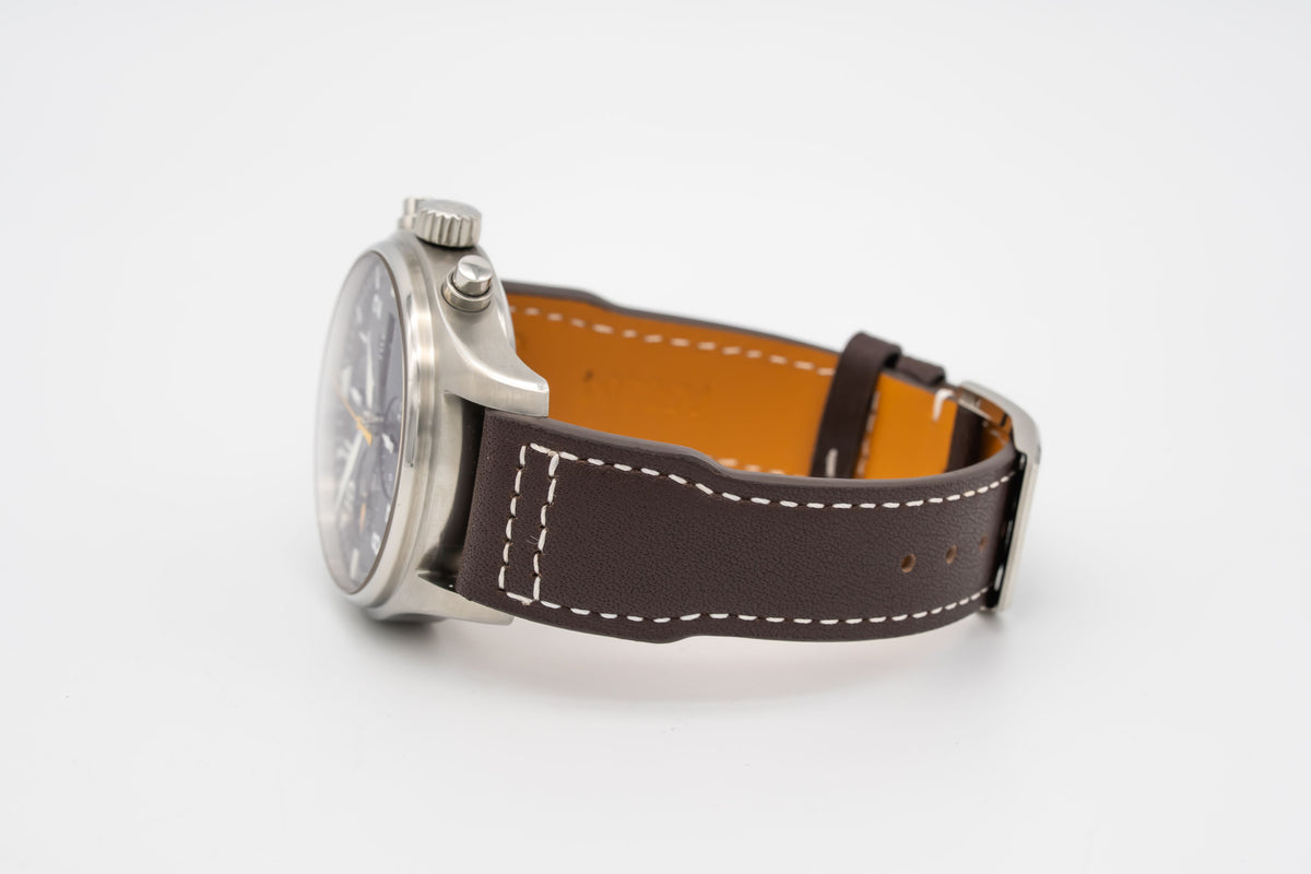 IWC Fliegeruhr Chronograph IW377729 Special Edition Pilot Stahl Automatik 43mm Papers