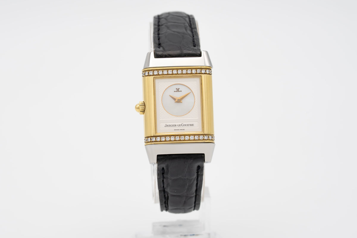 Jaeger-LeCoultre Reverso Duetto 266.5.44 MOP Fatory Diamonds Stahl Gelbold 750 Lady
