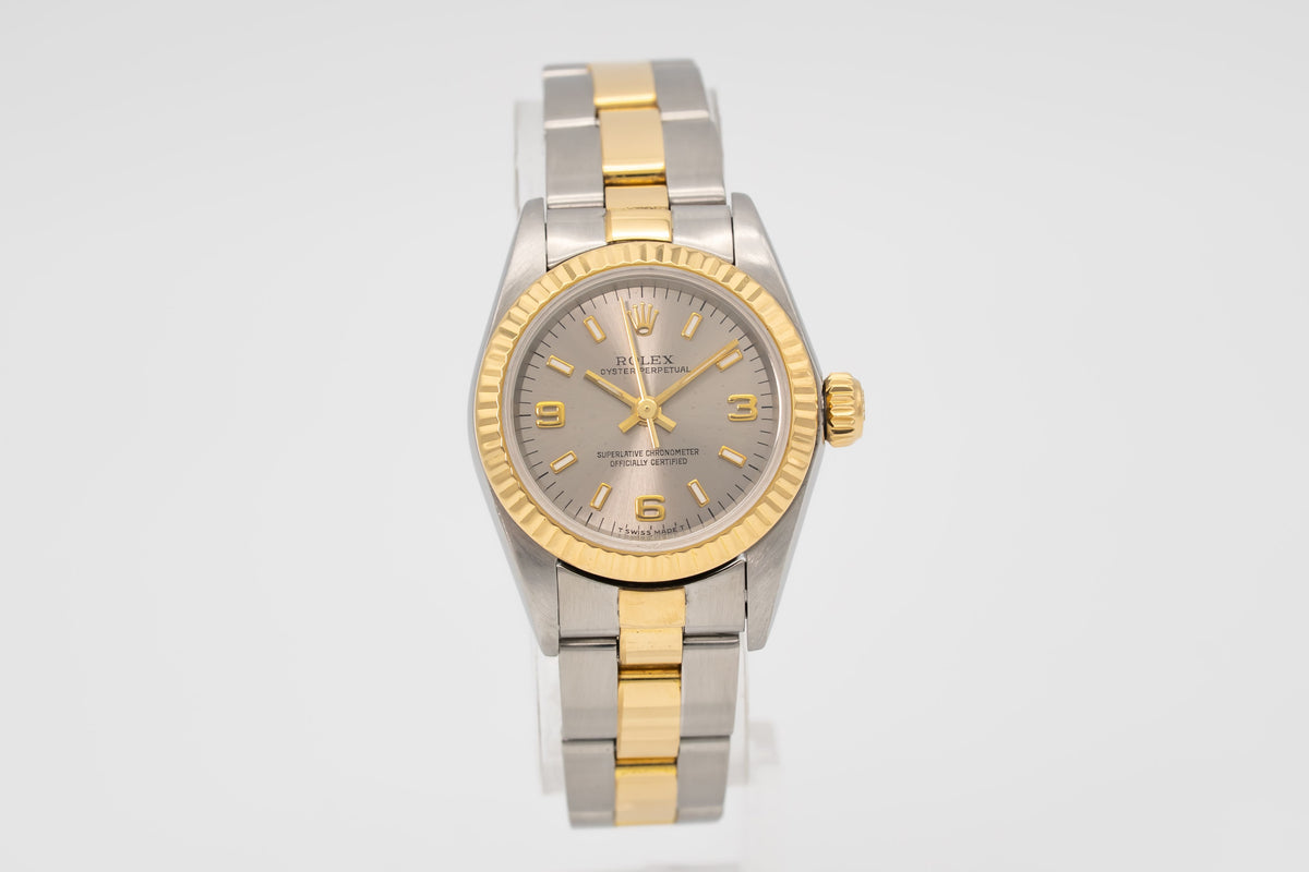 Rolex Oyster Perpetual 26 Lady 67193 Stahl Gelbgold 750 Automatik 26mm