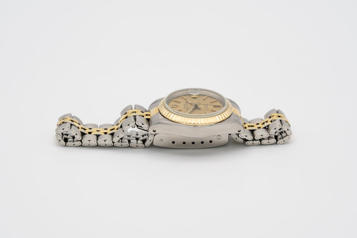 Tudor Prince Oysterdate Lady 92413 Stahl Gelbgold 750 Automatik 25mm Papers
