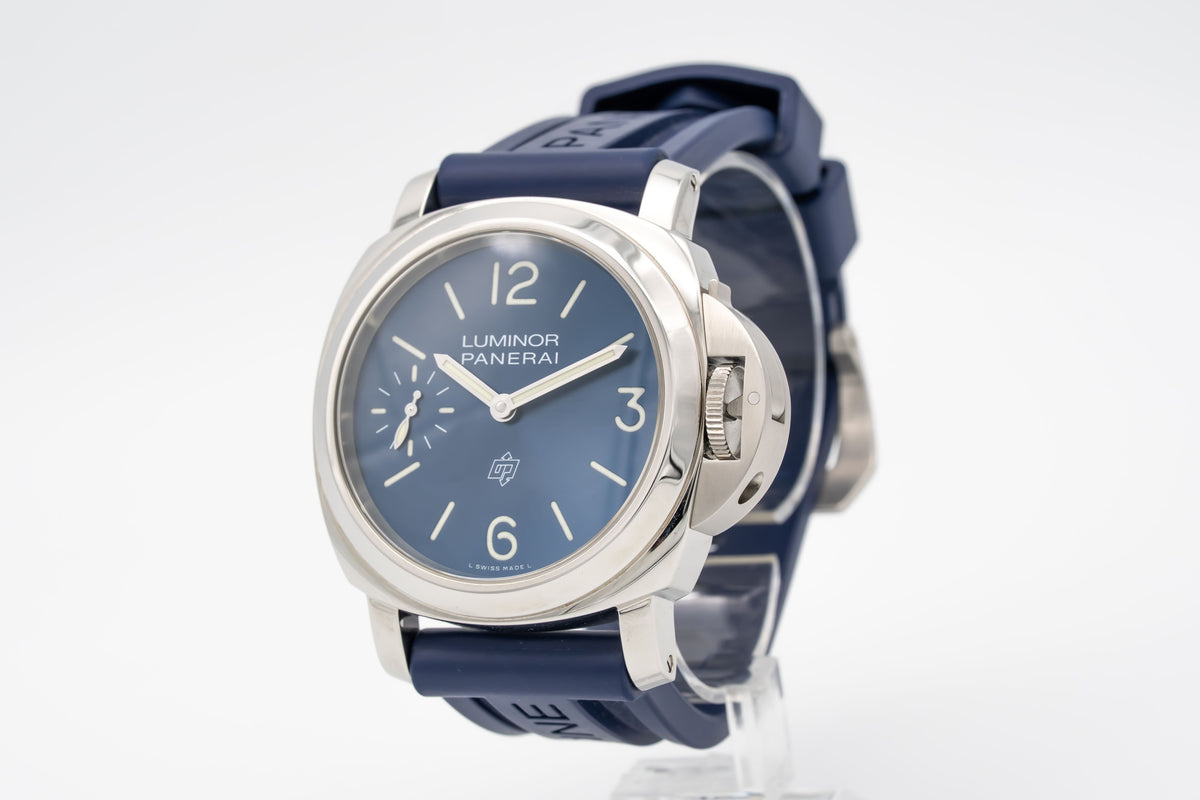 Panerai Luminor Blu Mare 44 Stainless Steel Manual Winding Papers