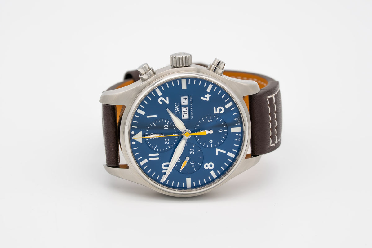 IWC Fliegeruhr Chronograph IW377729 Special Edition Pilot Stahl Automatik 43mm Papers