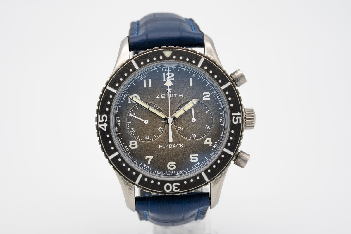 Zenith Pilot Type 20 Chronograph Flyback Stainless Steel Automatic 43mm Papers