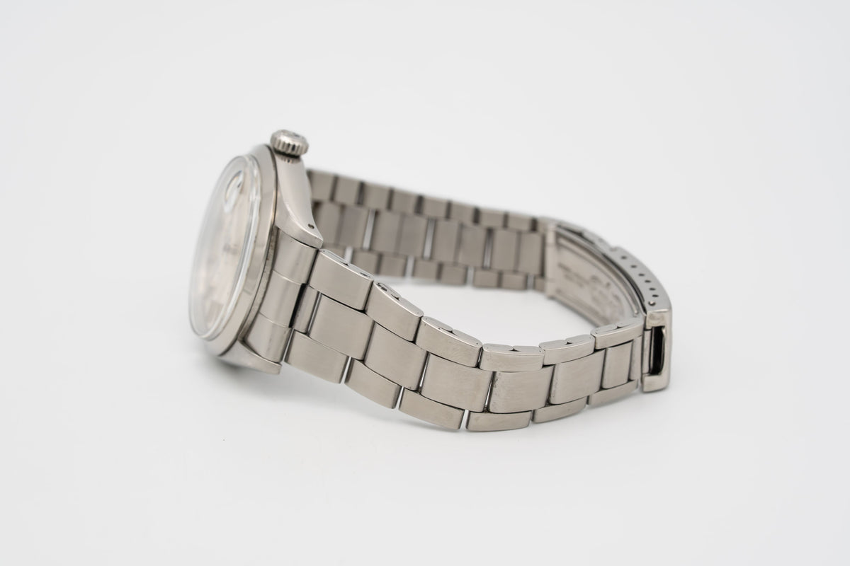 Rolex Oyster Perpetual Date 1500 Rare Sigma Dial Stahl Automatik 34mm