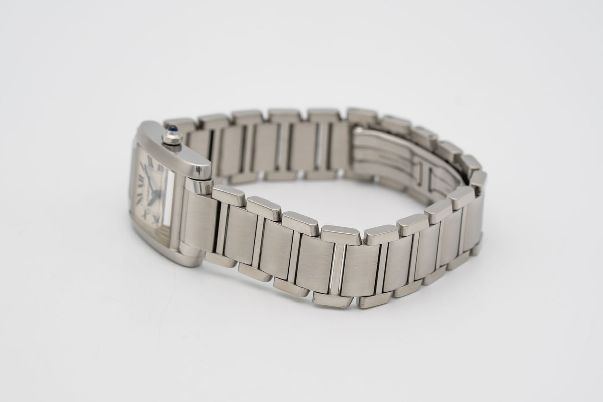 Cartier Tank Française Lady 2384 Stainless Steel 20mm