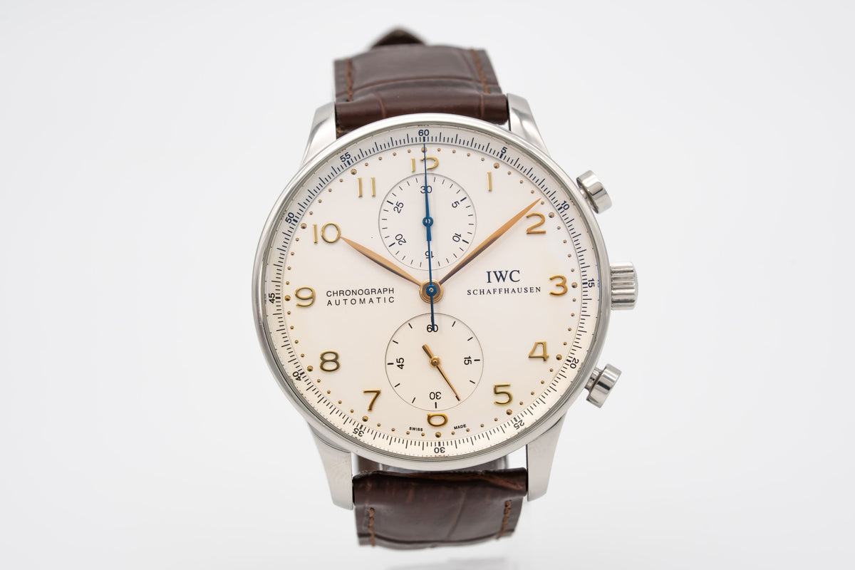 IWC Portugieser Chronograph Portuguese Chronograph IW371445 Portuguese Stahl Automatik 41mm Papers