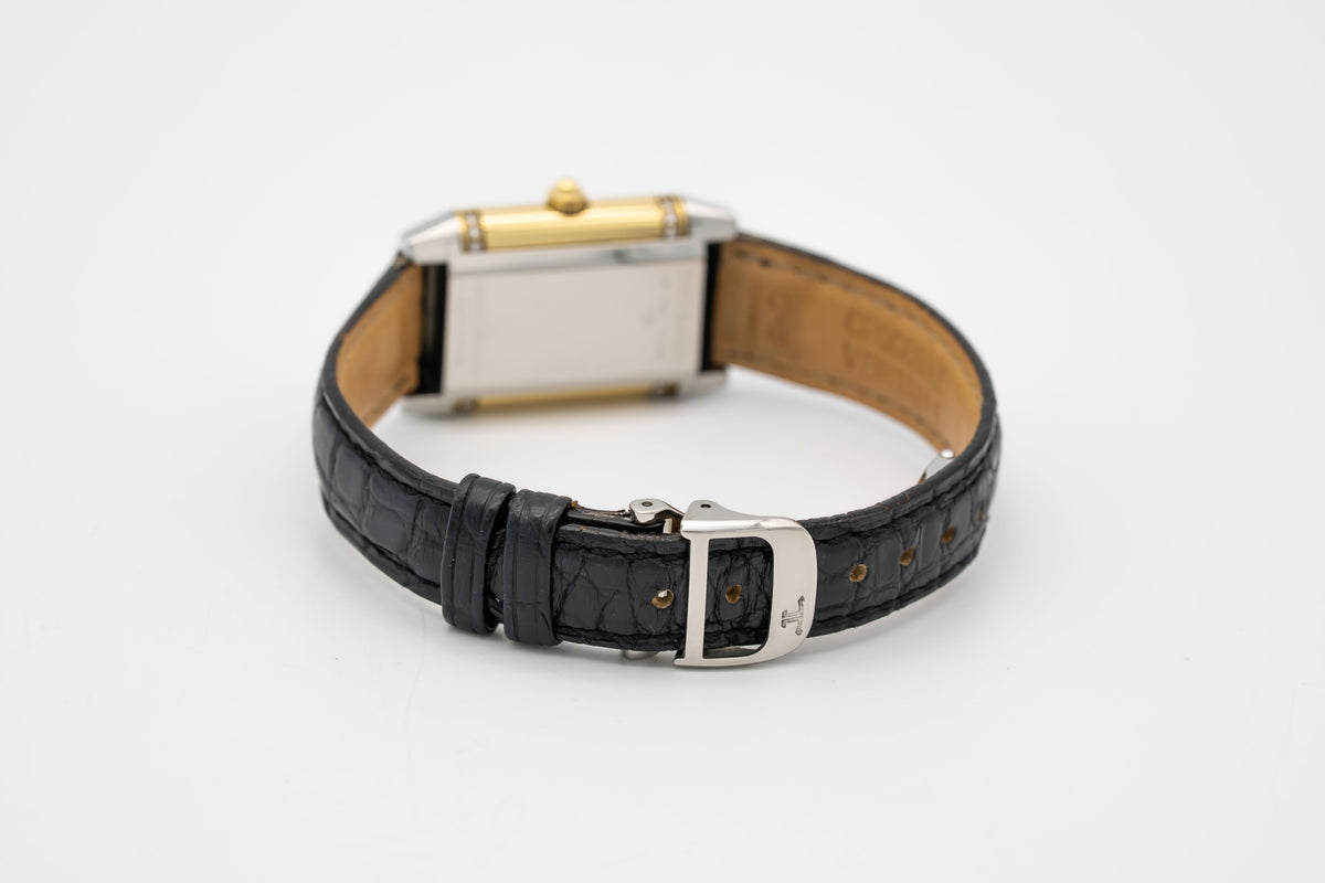 Jaeger-LeCoultre Reverso Duetto 266.5.44 MOP Fatory Diamonds Stahl Gelbold 750 Lady