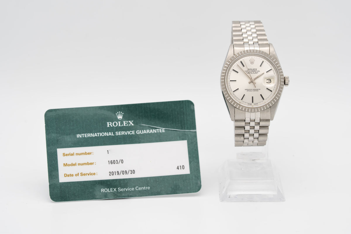 Rolex Datejust 36 1603 Rolex Service Stahl Automatik 36mm