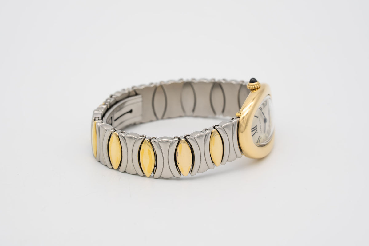 Cartier Baignoire 8057910 Lady Stahl Gelbgold 750