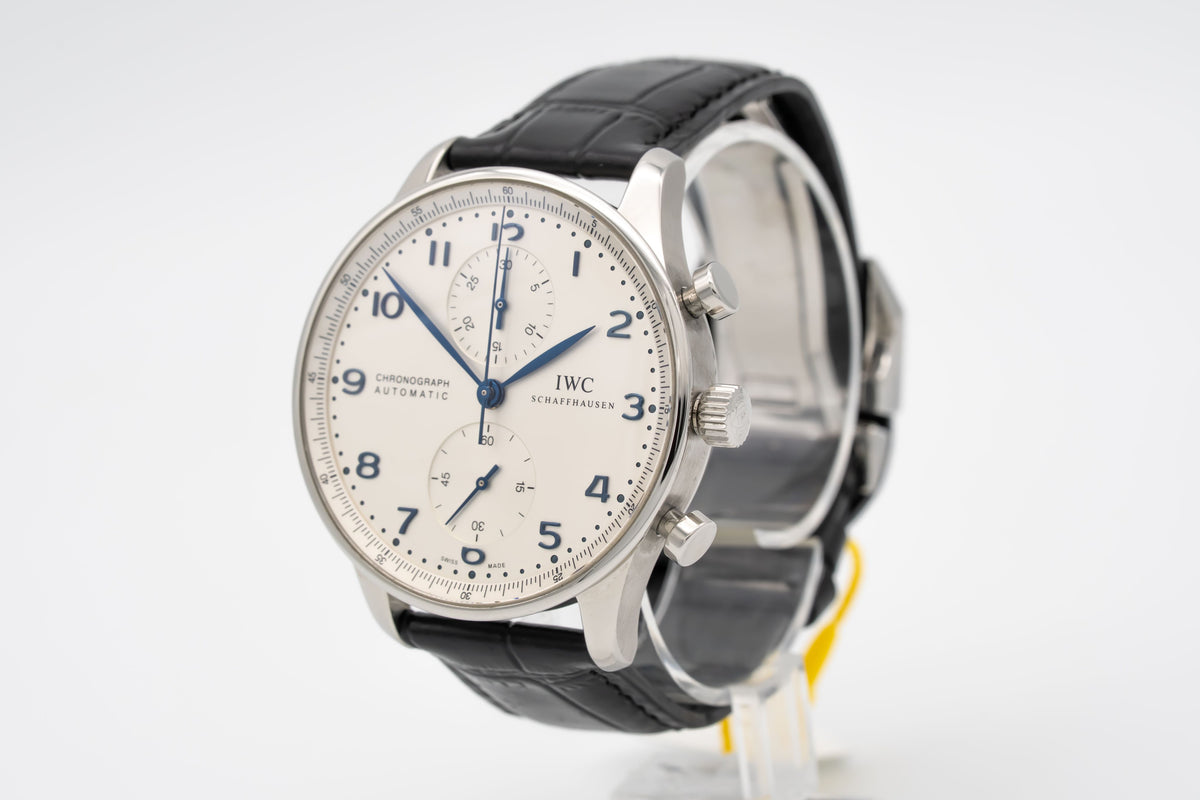 IWC Portugieser Chronograph IW371446 Portuguese Stahl Automatik 41mm Papers