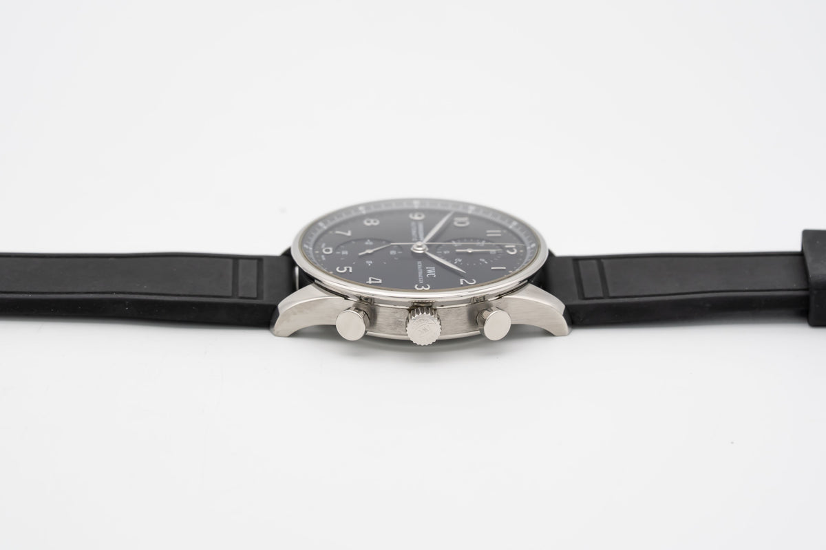 IWC Portugieser Chronograph IW371447 Portuguese Stahl Automatik 41mm Papers