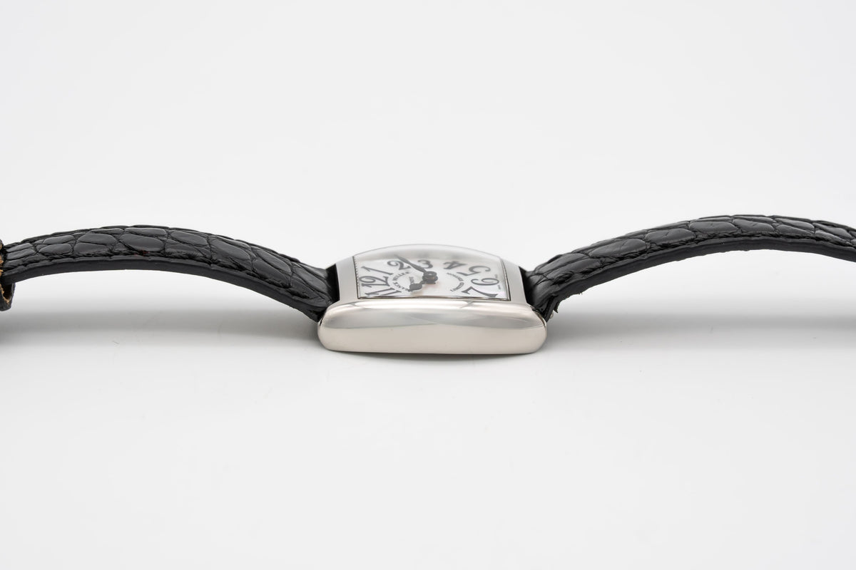 Franck Muller Tonocarbex 2252 QZ Lady MOP Dial Stainless Steel Papers