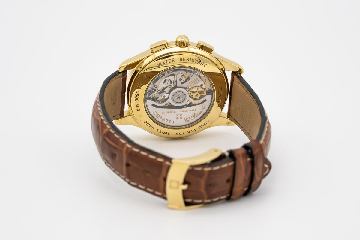 Zenith Prime 18 Karat Yellow Gold Manual Winding 38mm Yellow Gold 750