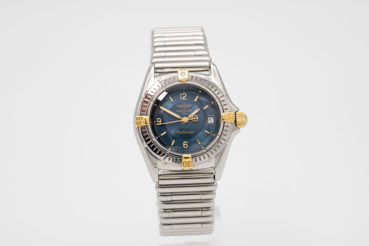 Breitling Callistino B52045 Lady Stahl Gelbgold 28mm Papers