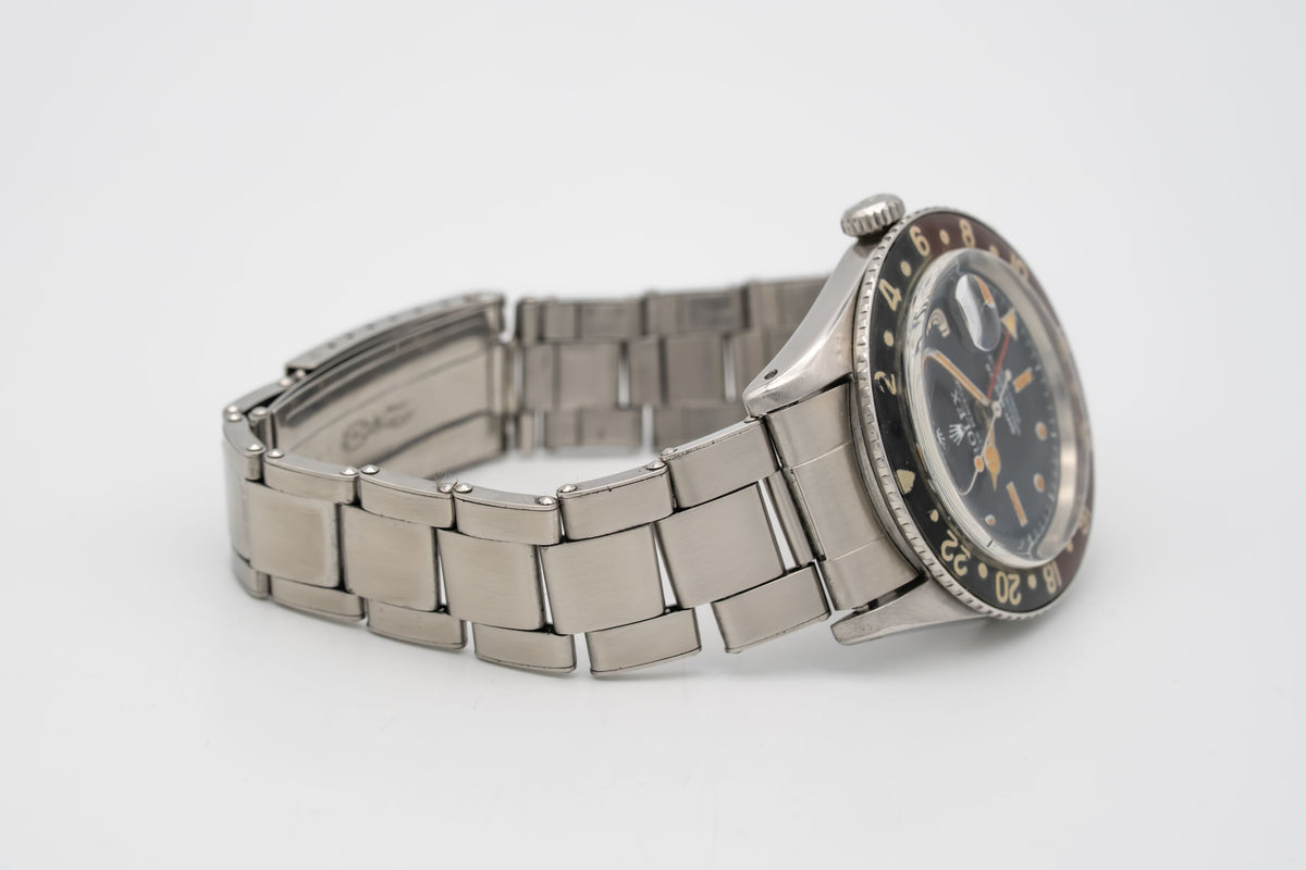 Rolex GMT-Master 6542 Rare Pussy Galore Bakelite Pepsi Stahl Automatik 38mm