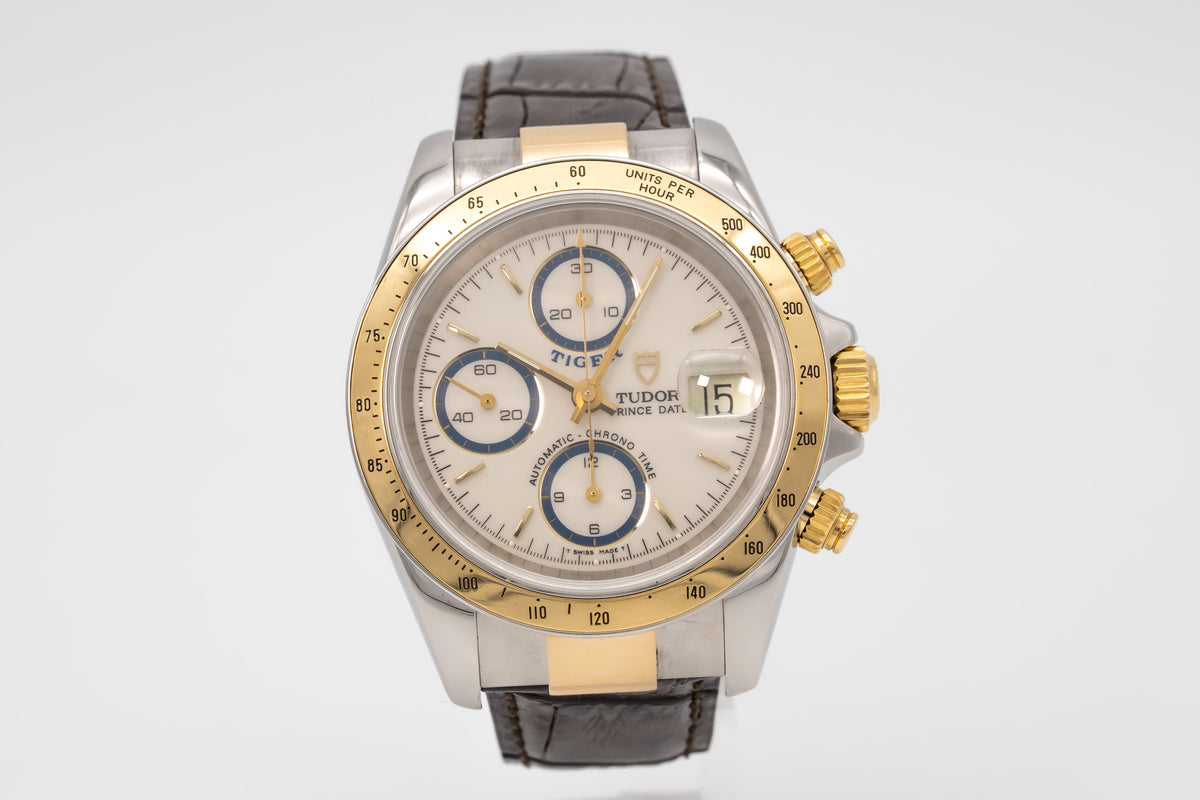 Tudor Tiger Prince Date 79263 Stahl Gelbgold 750 Chronograph Automatik 40mm