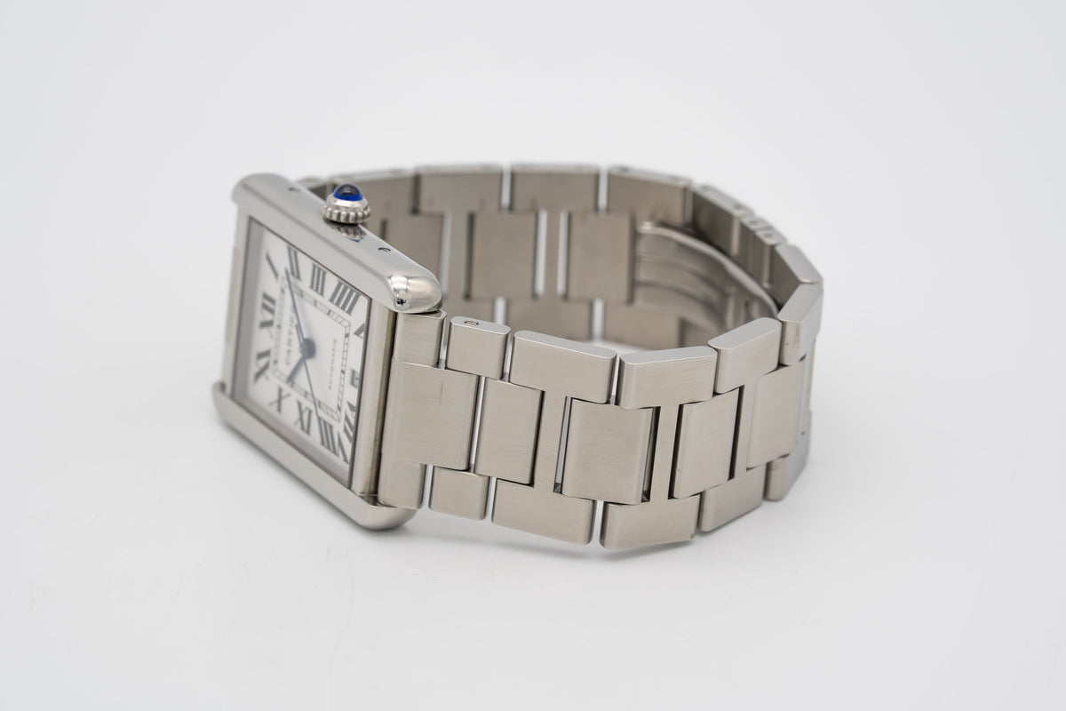 Cartier Tank Solo XL 3515 Stahl Automatik 31mm Herrenuhr Papers