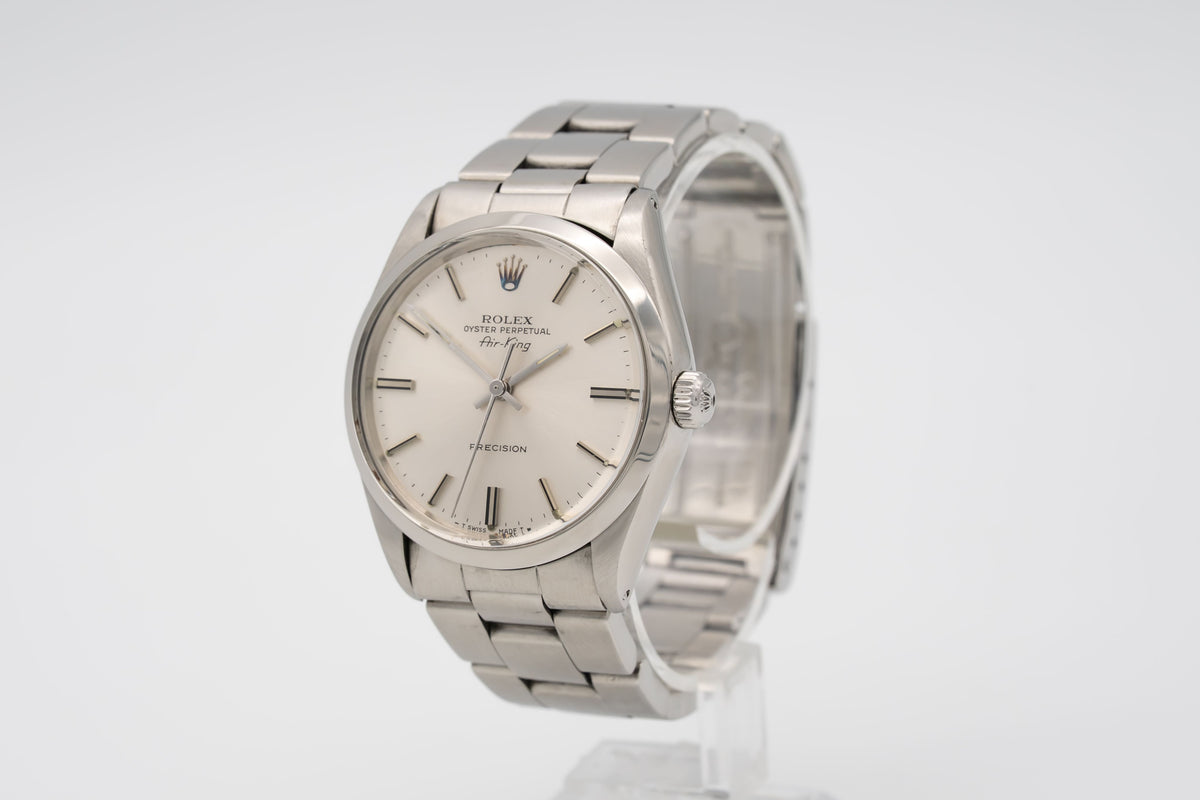 Rolex Air King 5500 Stainless Steel Automatic 34mm Papers