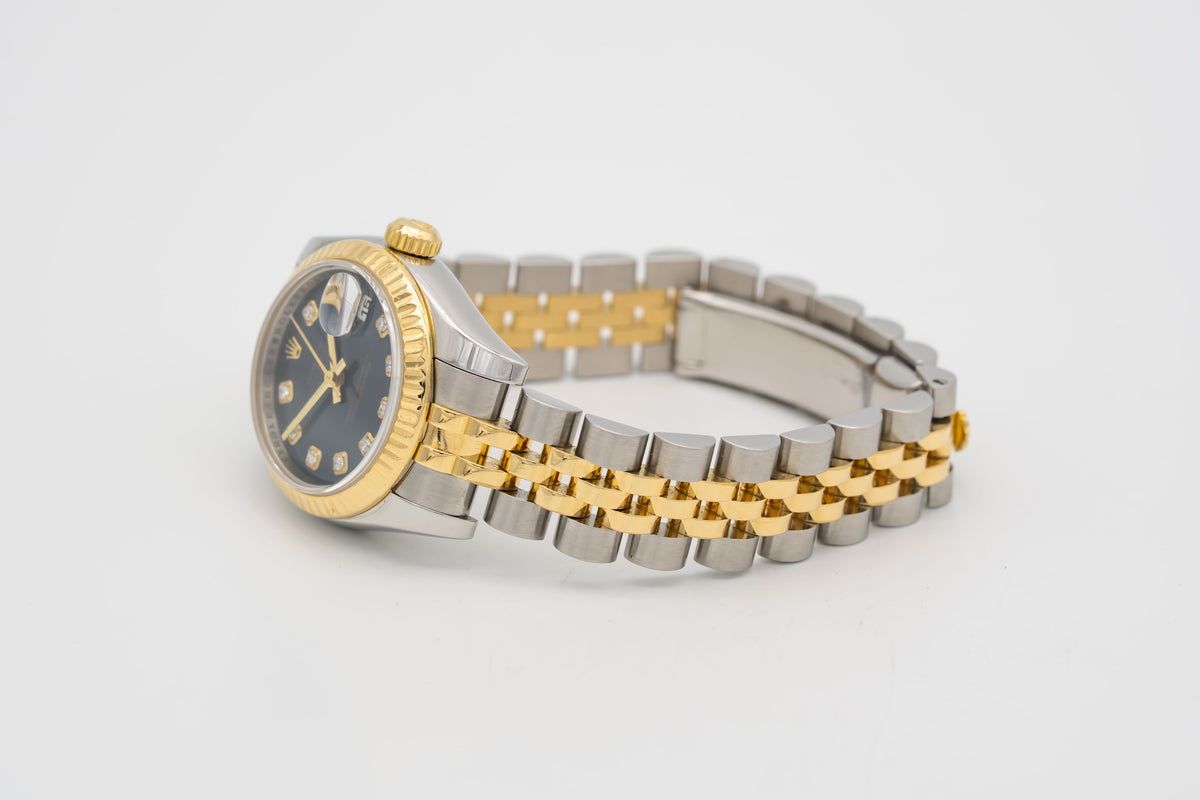 Rolex Lady-Datejust 179173 Factory Diamond Dial Stahl Gelbgold 750 Automatik 26m