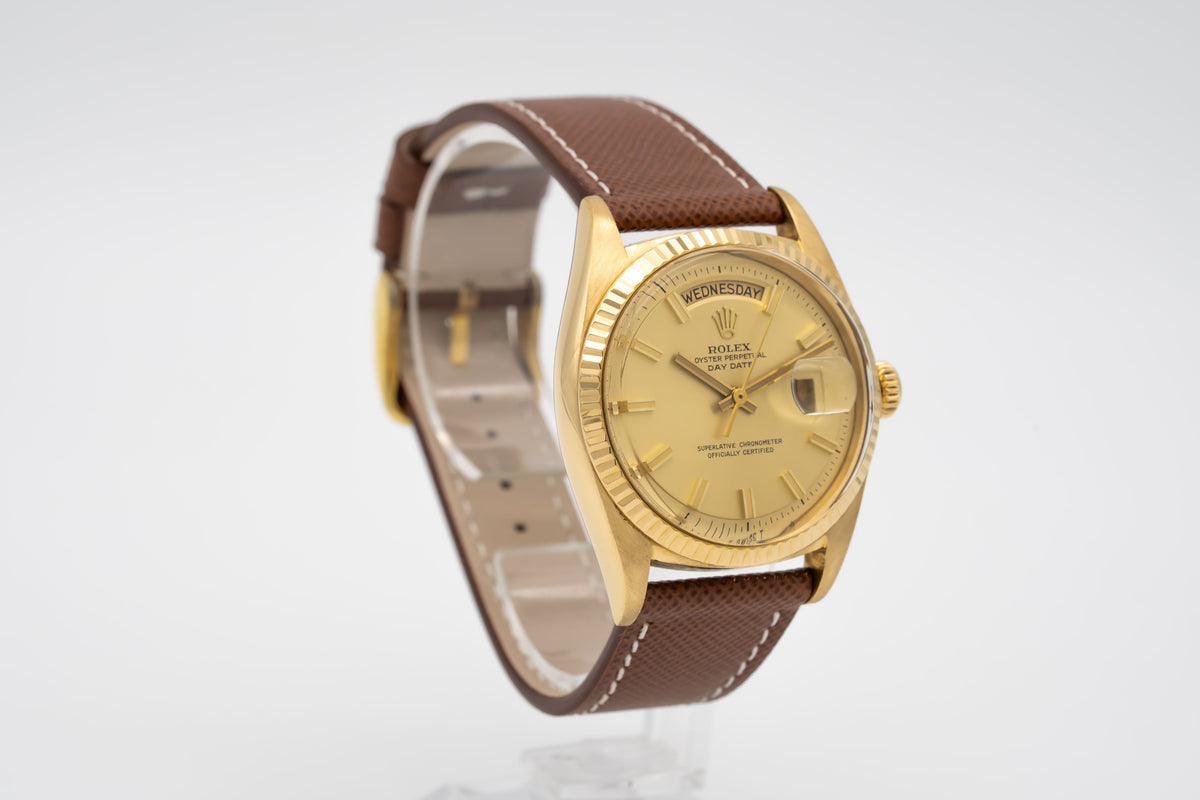 Rolex Day-Date 36 1803 Rare Wide Boy Gelbgold 750 Automatik 36mm