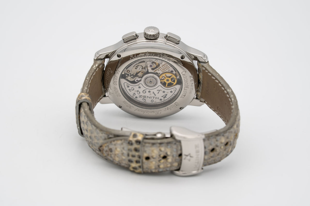 Zenith El Primero Chronomaster Star Factory Diamonds Stainless Steel Automatic 37.5mm