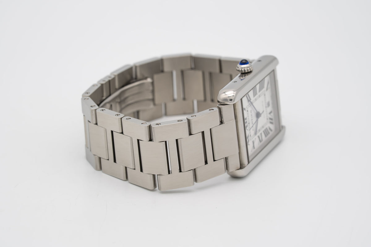 Cartier Tank Solo XL 3515 Stahl Automatik 31mm Herrenuhr Papers