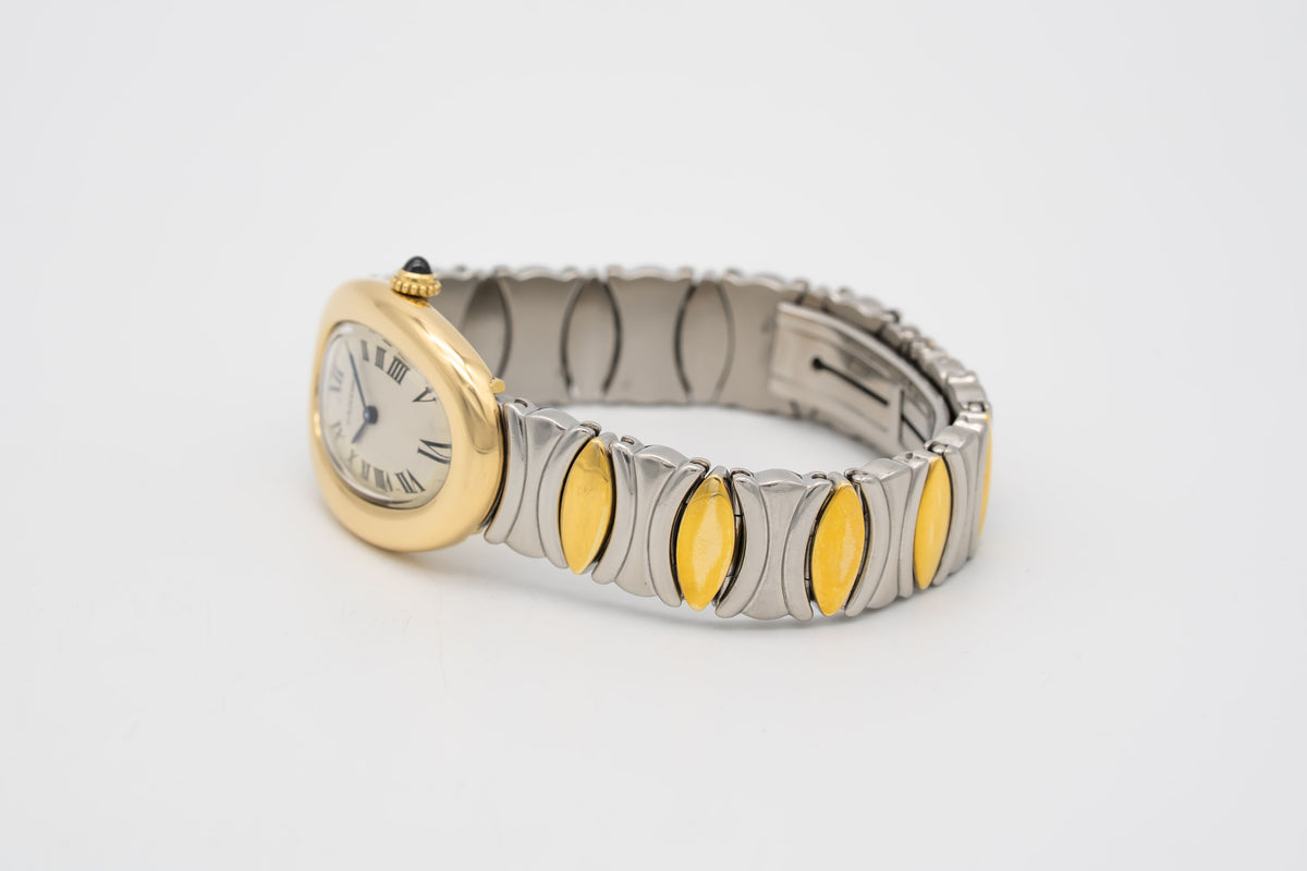 Cartier Baignoire 8057910 Lady Stahl Gelbgold 750