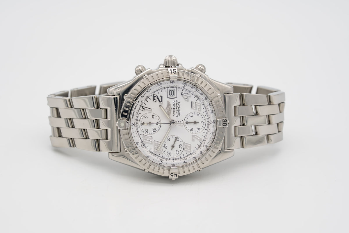 Breitling Blackbird Chronomat A13350 Stahl Automatik 40mm Papers