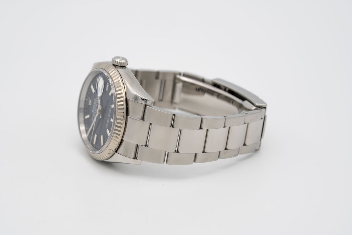 Rolex Datejust 126234 Rare Blue Dial Stahl Weissgold 750 Automatik 36mm
