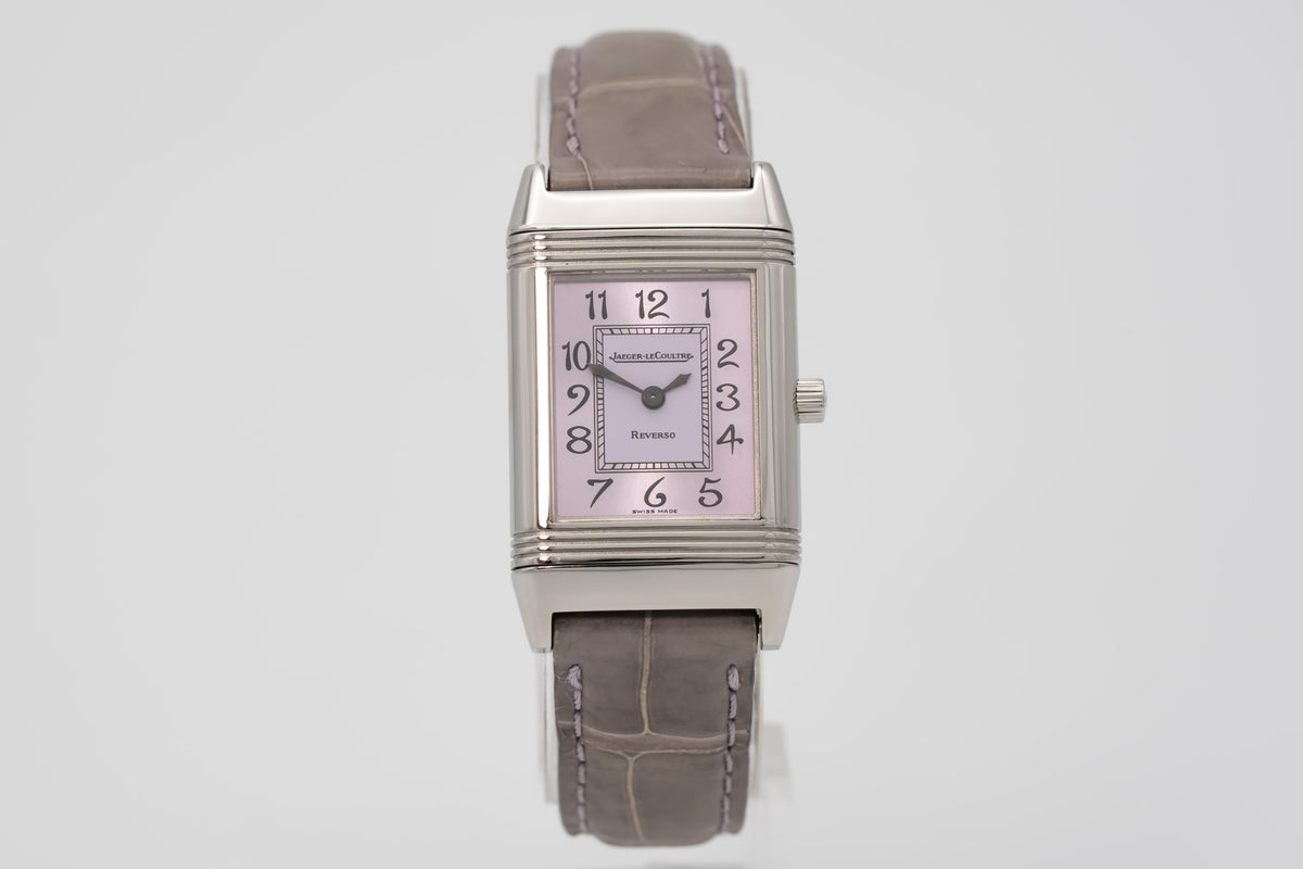 Jaeger-LeCoultre Reverso Lady 260.8.08 Rare Pink Dial Stainless Steel 20mm