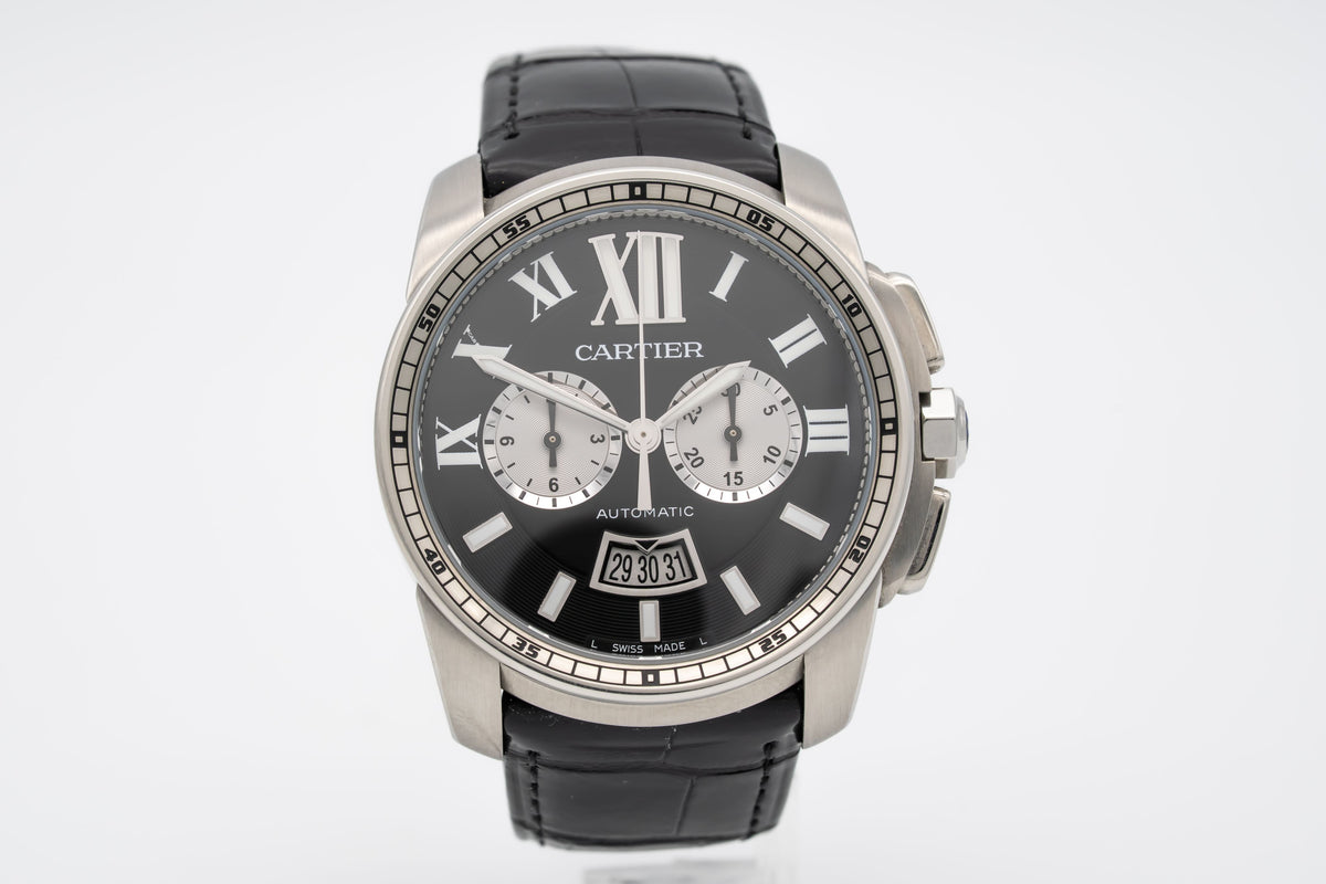 Cartier Calibre de Cartier Chronograph 3578 Chronograph Stainless Steel Automatic 42mm Papers