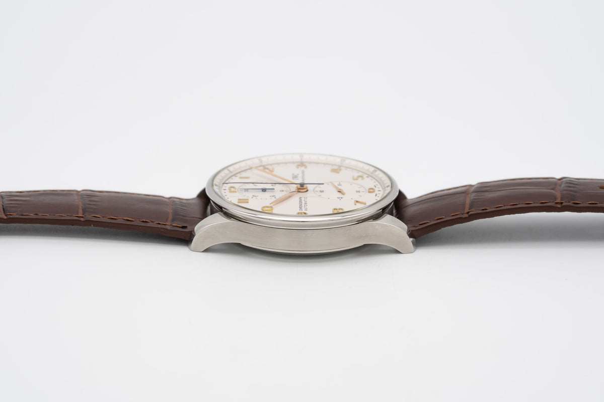 IWC Portugieser Chronograph Portuguese Chronograph IW371445 Portuguese Stahl Automatik 41mm Papers